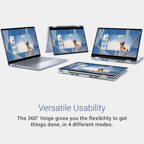 Dell Inspiron 14 7440 2-in-1 Laptop, 14" FHD Touchscreen Display, Core 7 150U, 64GB DDR5 RAM, 2TB SSD, Windows 11 Pro, Backlit, FHD Webcam, Fingerprint Reader 4