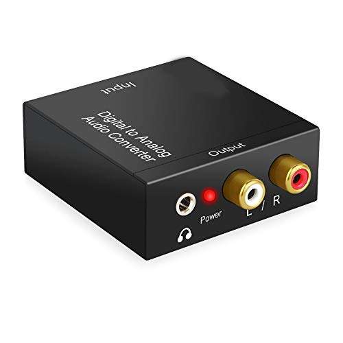 axGear Digital to Analog Audio Converter Optical Coaxial in 3.5mm Aux RCA Out 1