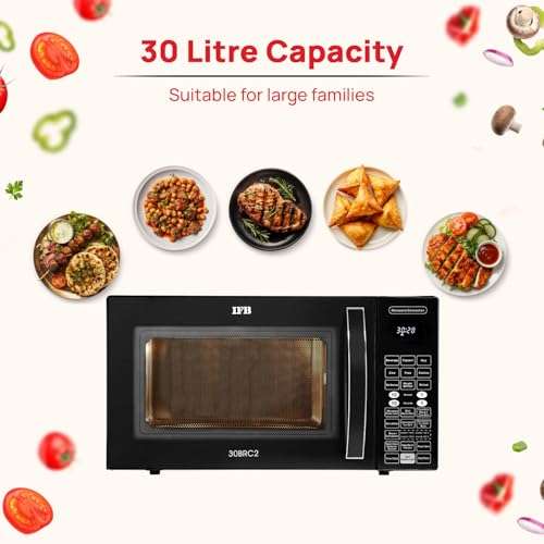 IFB 30 L Convection Microwave Oven (30BRC2, Black, With Starter Kit), Standard 3