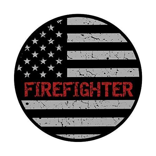 American Firefighter USA Flag Pop Socket PopSockets PopGrip: Swappable Grip for Phones & Tablets 3