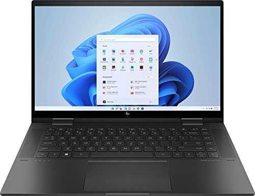 HP Envy X360 2-in-1 15.6" FHD IPS Touchscreen Premium Laptop | AMD Ryzen 7 5825U ( Beat i7-1165G7) | 32GB RAM | 512GB SSD | Backlit Keyboard | Windows 11 | Black | with Wireless Mouse Bundle 1