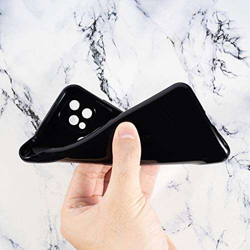 Ytaland for OUKITEL C22 case, Crystal Clear Soft Silicone Shockproof TPU Transparent Bumper Protective Phone Case Cover for OUKITEL C22 (Black) 2