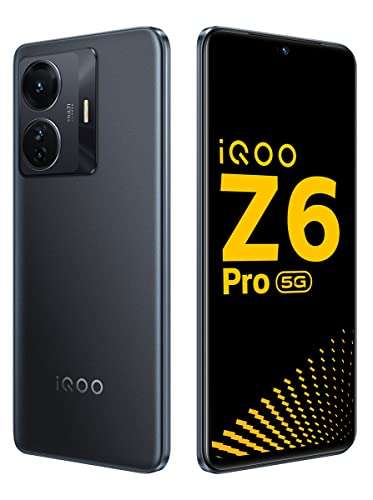 iQOO Z6 Pro 5G by vivo (Phantom Dusk, 6GB RAM, 128GB Storage) | Snapdragon 778G 5G | 66W FlashCharge | 1300 nits Peak Brightness | HDR10+ 6