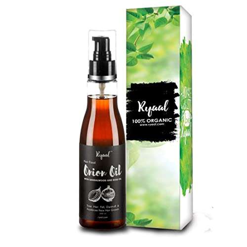 Ryaal Hair Food Onion Hair Oil Nourishing Hair Fall Treatment with Real Onion Extract Intensive Hair Fall Dandruff Treatment, 200 ml 1