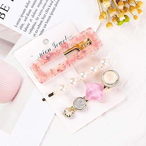 KHODIYAR Pearl Hair Clips Large Hair Clips Pins Barrette Hair for Women Girls Fashion Hair Accessories (3 pcs hair pin) 2