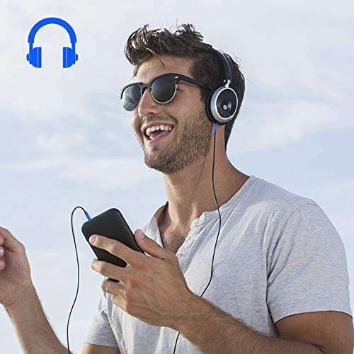 Morxlu Aux Cable 4ft [Hi-Fi Sound], 3.5mm Auxiliary Audio Cable Nylon Braided Aux Cord Male to Male Aux Cord for Car Stereo, iPhone, iPod, iPad, Headphone Lead for Sony, Beats 3