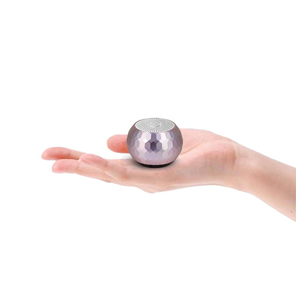 Fashionit U Mini - Small Bluetooth Speaker Wireless - Mic & Remote Shutter, Portable Bluetooth Speakers, Rich Sound for Home & Outdoor, Stocking Stuffers, White Elephant Gifts for Adults - Glam Lilac 1