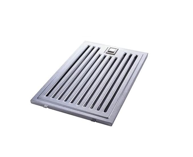 All in One SS Baffle Filter for Kitchen Chimney Standard Size (320 x 260 MM) Silver Pack of 2