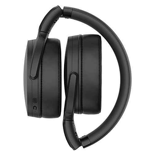 SennheiserHD 350BT Black Bluetooth 5.0 Wireless Headphone - 30-Hour Battery Life, USB-C Fast Charging, Virtual Assistant Button, Foldable - Black 3