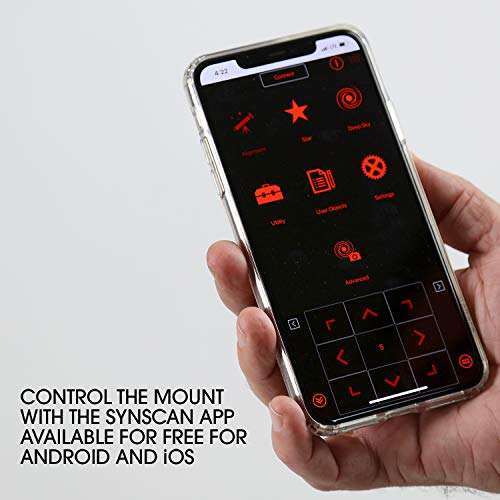 Sky-Watcher Sky-Watcher AZ-GTI – Portable Computerized GoTo Alt-Az Mount for On-The-Go Astronomy – WiFi Enabled App Controlled – Time-Lapse and Panorama Photography Capable (S21110) 2