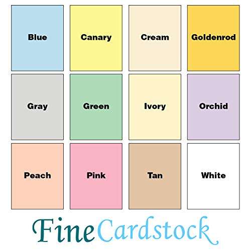 Peach Card Stock Paper - for Stationery Art and Craft, Printing and School Projects | 8.5 x 11 Pastel Colored Medium Weight Cardstock, 67 LB Vellum Bristol | 250 Sheets 3