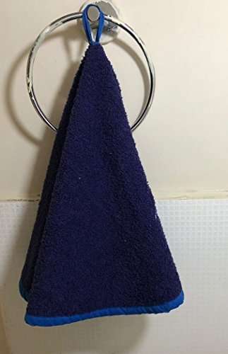 Generic Cotton Quest Kitchen/Hand Towel (Blue and Yellow) Set of 2 5