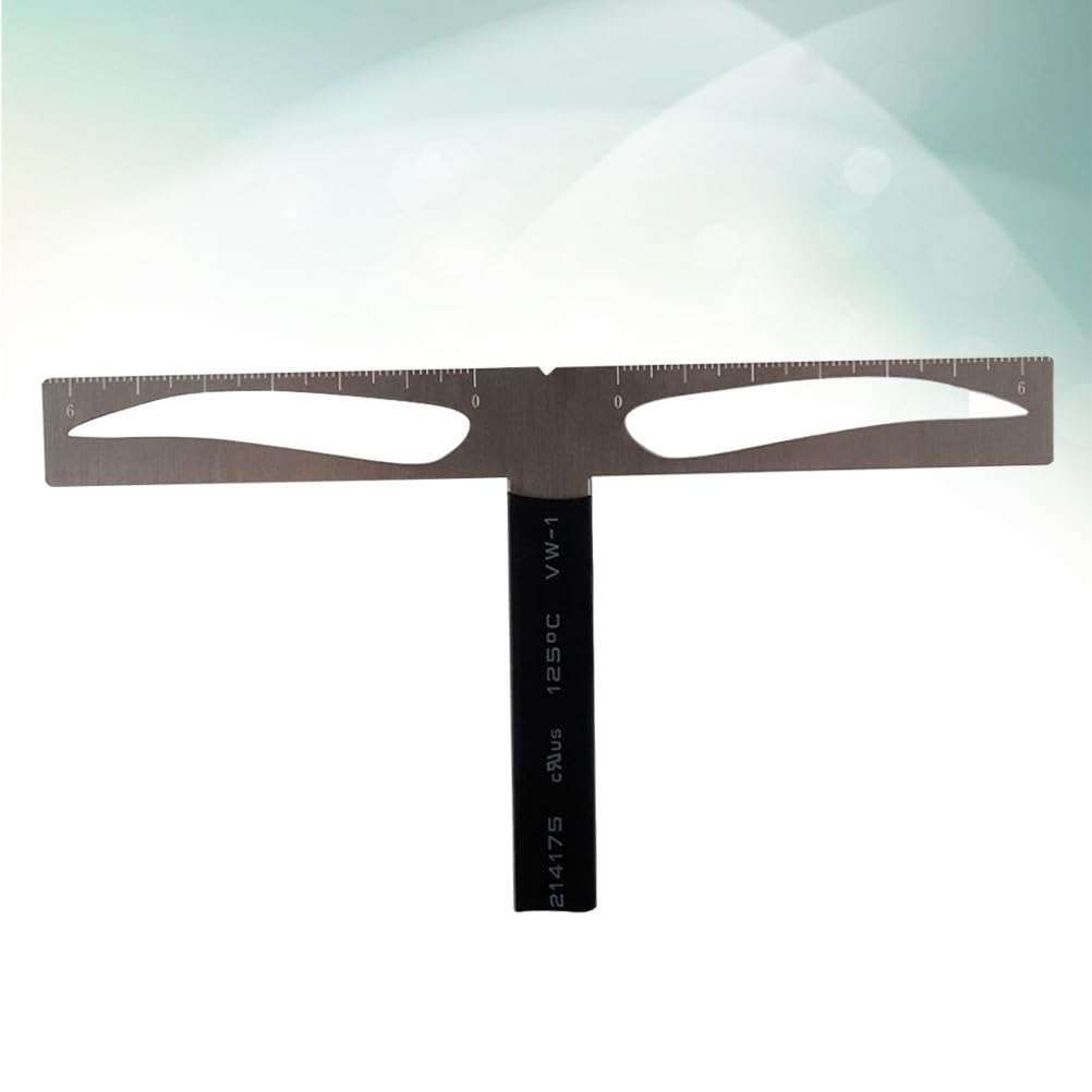 POPETPOP Reusable Eyebrow Ruler Stencil Kit Three-point Positioning Tool for Symmetrical Brow Measurement Drawing Beginners and Makeup Artists Portable Brow Shaper 6