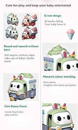 TEMSON Ice - Cream Cart Push & Go Toy for Babies Toys for Kids Cartoon Toy Vehicle for Kids, Multicolor 2