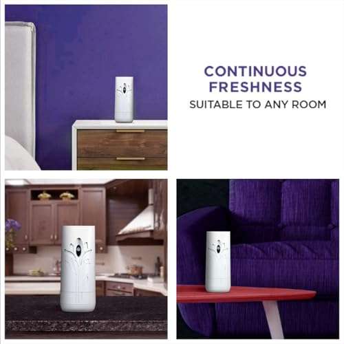 Air Wick 250 ml - Lavender & Lotus, Refill + Automatic Spray| Freshmatic Air Freshener Kit | 2600 Sprays Guaranteed | Automatic Room Freshener, Bathroom Freshener and Room Spray 2