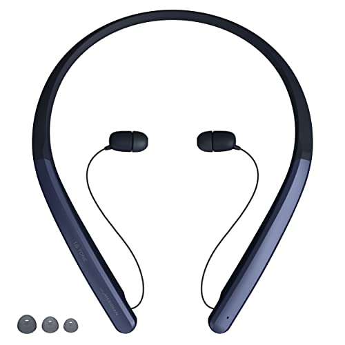 LG Tone Flex Wireless Bluetooth Stereo Neckband Earbuds HBS-XL7-32-Bit Hi-Fi DAC, Meridian Audio, Blue