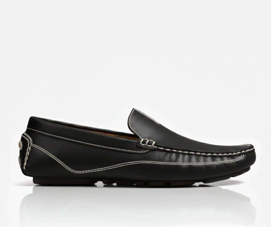VON HUETTE Men Driving Loafer | Flexible & Comfortable Fit (VH 2025 DS 701 BLK_8) 4