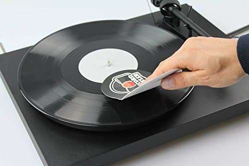 The Record Butler 2-Pack Anti Static Record Cleaner & Handler. Soft Fleece Cradles Your Records Eliminating Dirty Fingers from Touching The Vinyl. 4
