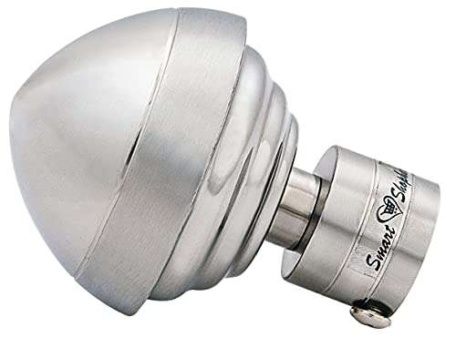 SMART SHOPHAR Stainless Steel Heart Curtain Bracket 4 Inches Silver Pack of 1 Set/Decorative Design/Sturdy and Durable/Rapid and Effortless Mounting 3