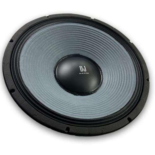 DJMAKER Aluminium Die Casting 600W Model NO.15/2226-600 Diameter 381MM - 15" Loud Speaker with Y35 Magnet Grade IMPEDENCE 8 OHM | Connect with Lead Wire | Black 1