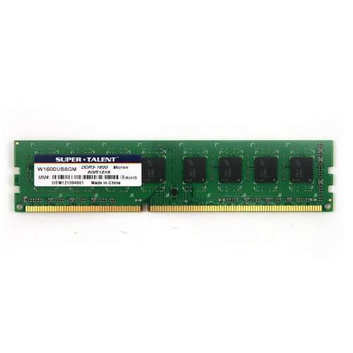 Super Talent DDR3-1600 8GB/512Mx8 CL11 Micron Chip Memory (W1600UB8GM)