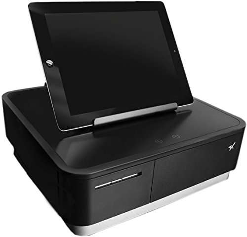 Star Micronics mPOP Integrated Receipt Printer & Cash Drawer with Tablet Stand - Black 1