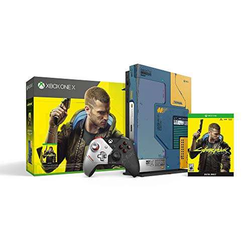 Xbox One X Cyberpunk 2077 Limited Edition Bundle (1TB)+Cosmic Byte GS410 Wired Over-ear Headphones with Mic and for PS5, PS4, Xbox One, Laptop, 2