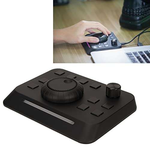NestNiche Plug and Play Aluminum Alloy Editing Console with 10 Custom Buttons and Light Bar 2