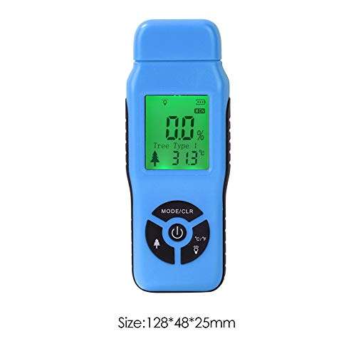 C.W.USJ Moisture Meter Digital Hygrometer Moisture Meter for Wood/Cardboard Lumber Humidity Tester Fast Precise Measurement LCD Display Humidity Tester 6