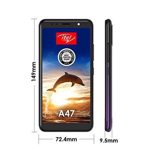 itel A47 (Cosmic Purple, 2GB RAM, 32GB Storage, 5.5'' HD+ IPS Display), L5505 4
