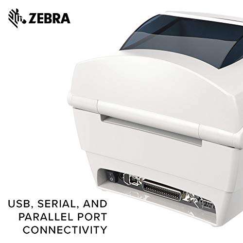 ZEBRA GC420t Thermal Transfer Desktop Printer Print Width of 4 in USB Serial and Parallel Port Connectivity GC420-100510-000 4