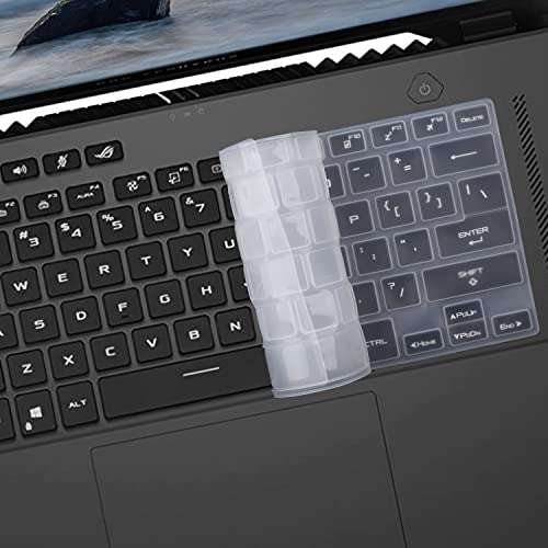 Keyboard Cover for ASUS ROG Zephyrus G14 GA402, Zephyrus M16 GU604 GU603, ROG Zephyrus G15 GA503 & Zephyrus G16 GU603,ROG Flow X13，TUF Dash 15 TUF516PE & TUF Dash F15 Series Laptop - Black 4