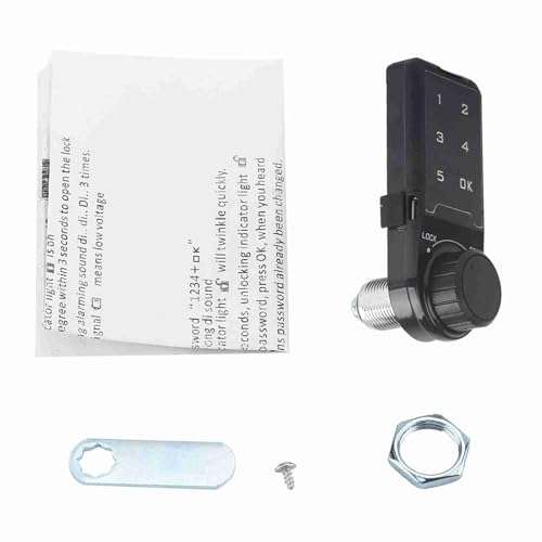 Code Security Lock Touch Digital Keypad Electronic Deadbolt Lock Password Key Access Lock Security Cabinet Coded Locker (L=30) 6