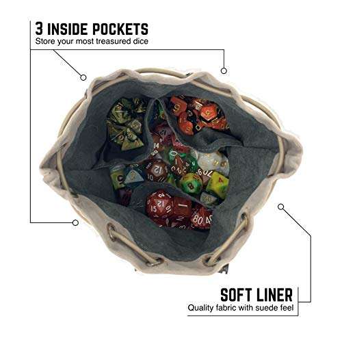 Dragons Play Multipocket Dice Bag (Black), MEDIUM 3