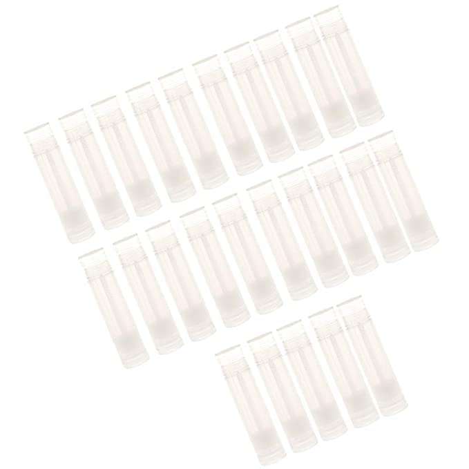 M.C. PIPWALA Pieces Clear Empty Plastic Lip Gloss Lip Balm Cream Tubes Lipstick Refillable Bottles Cosmetic Containers Set (Pack of 100) 3