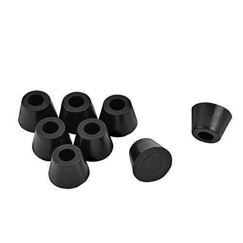 Zerone Guitar Speaker Rubber Feet, 4Pair/8Pcs #5 30x20mm Anti-Vibration Pads with Screw for Guitar Amplifier 4