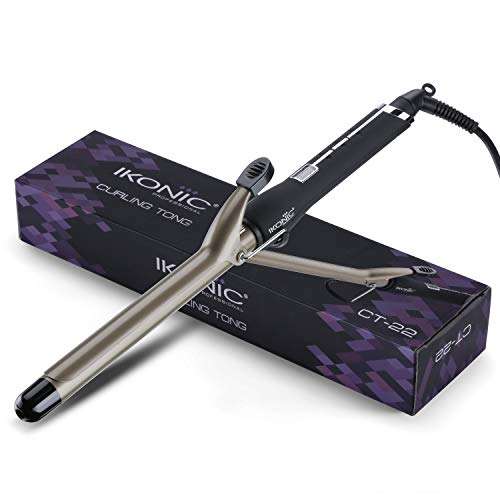 IKONIC CURLING TONG- 22MM ( BLACK & GOLDEN ) 2