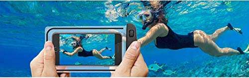 Reinforced Waterproof Case for Smart Phone/Phone Protector, Universal Cell Phone Dry Bag Pouch Outdoor Compatible with iPhone X/Xs/Xr/Xs Max, 8/7/6s Plus, Samsung S10/S9/S8 Plus, S10 e, Up to 6.5" 5
