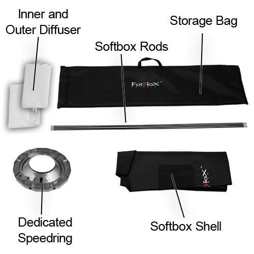 Fotodiox Pro New Soft Box, Black (SBX-Stnd-Balcar-24x80) 2