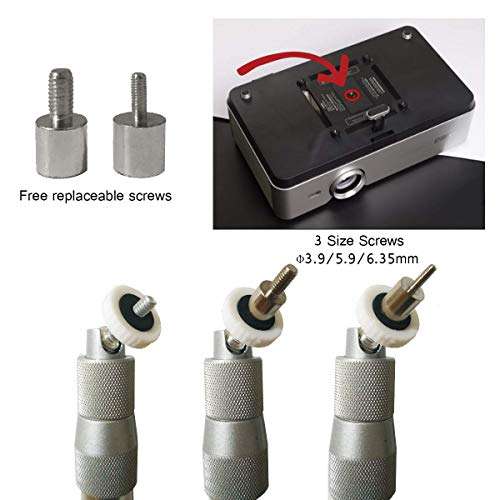 Universal Projector Ceiling Mount Projector Wall Mount Camera Projector Hanger 360° Rotatable Length 14-24in / 37-60cm Projector Holder Projectors Bracket for Mini Projectors CCTV DVR Cameras 5