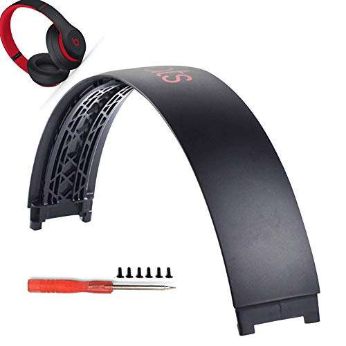 Studio 3 Headband Replacement Arch Plastic Top Head Band Repair Parts Compatible with Studio 3 Wireless Headphones (Defiant Black-Red) 1