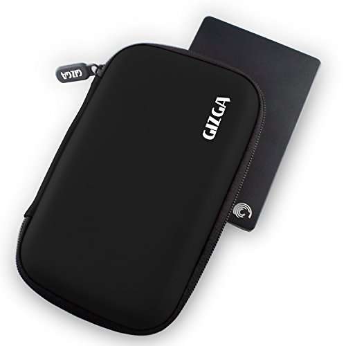 AirCase GIZGA essentials Hard Disk Drive Pouch case for 2.5 HDD Cover WD Seagate Slim Sony Dell Toshiba (Black) 5