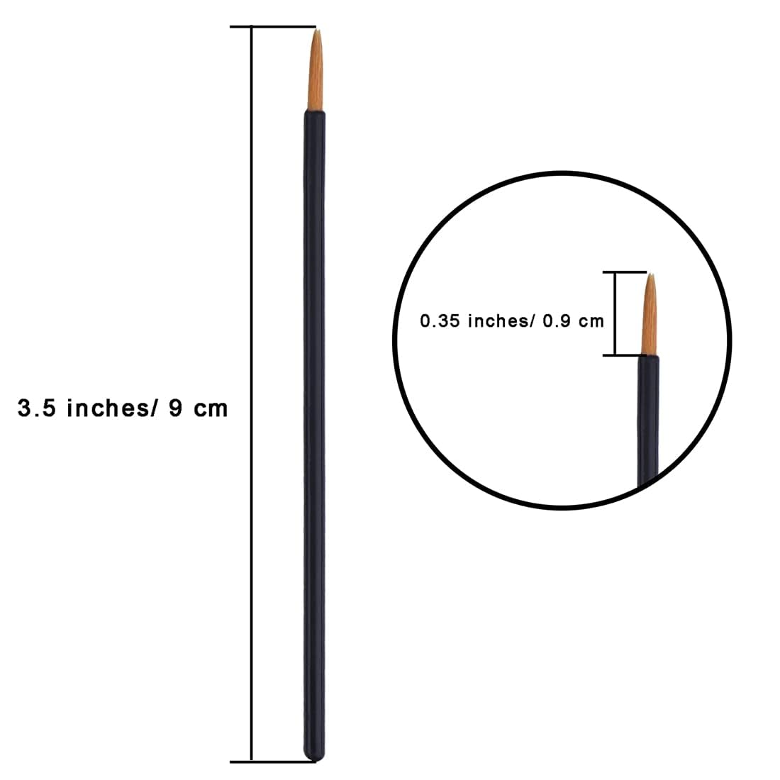 ayushicretiona 20 Pack Eyeliner Brush Applicator Cosmetic Eye Wands Makeup Tool 3