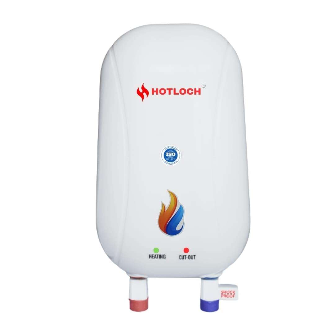 HOTLOCH Mini portable 1/1.5 Ltr Water Heater Storage Water Geyser (White, 4KW) 1