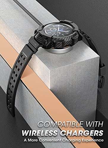 SUPCASE for Samsung Galaxy Watch 3 45mm Band with Case (Unicorn Beetle Pro), [Military-Grade Drop Protection] Rugged Men Cover with Adjustable Strap Band for Samsung Galaxy Watch 3 45mm, Black 4