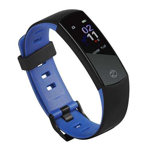 ZEB-FIT550CH, Zebronics Smart Fitness Band with Color Display, Heart Rate Monitor, Pedometer,Sleep Monitoring, Caller ID,Incoming Call Rejection & Music Control. (Blue) 1