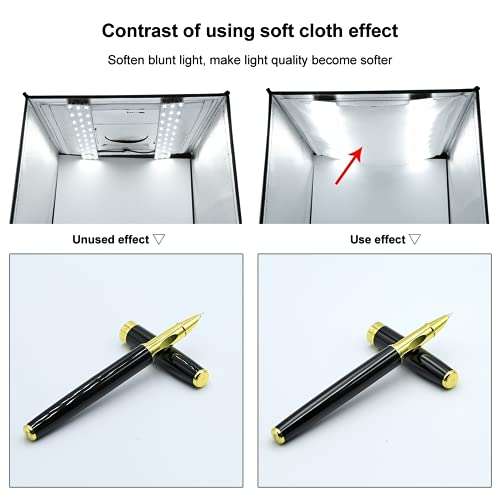 Photo Studio Light Box, Alucax 16 x 16 inches Portable Lightbox for Product Photography Light Tent Kit with 6 Color Backdrop Mini Tripod for Food Photography Kit 3