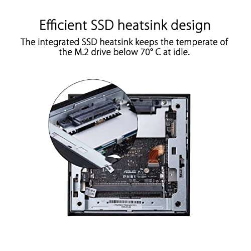 ASUS Mini PC PN51 ultracompact Barebone Mini pc with AMD Ryzen 7 5700U Processor, Supports up to 64 GB DDR4 RAM, M.2 1 SSD, Windows 10 Pro and Dual USB 3.2 Gen 2 Type-C, Black 6