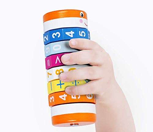 Elloapic Colorful Maths Numbers Counting Color Early Education Magic Cube Twist Learning Toy TNWX-7048 3