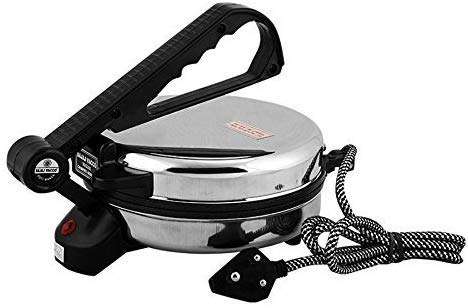 BAJAJ VACCO® Electric Go-Ezzee Chapati/Roti/Khakhra Maker C-02 Wattage 900, Stainless Steel, Black 5